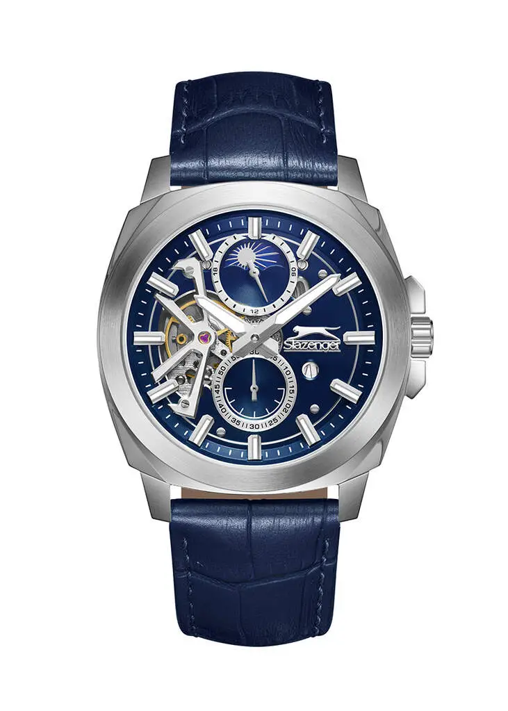 Slazenger SL.09.2440.2.03 Quartz Deri Lacivert 44 mm Erkek Kol Saati