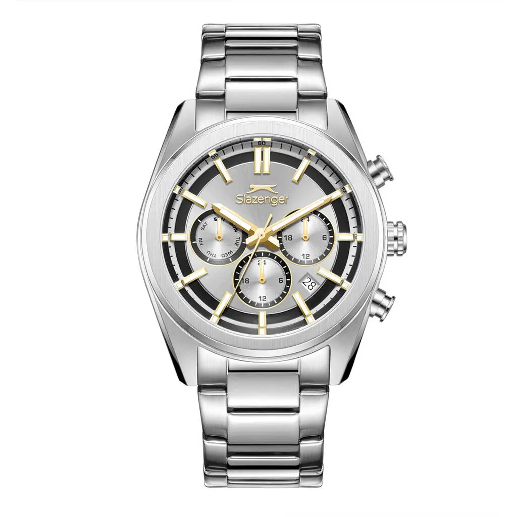 Slazenger SL.09.2554.2.04 Quartz Çelik Gri 42 mm Erkek Kol Saati