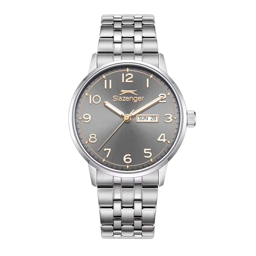 Slazenger SL.09.2560.2.04 Quartz Çelik Gri 42 mm Erkek Kol Saati
