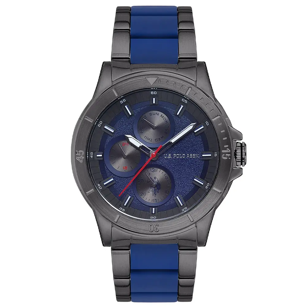 U.s Polo Assn. USPA1015-01 47 mm Lacivert, Füme Çelik Erkek Kol Saati