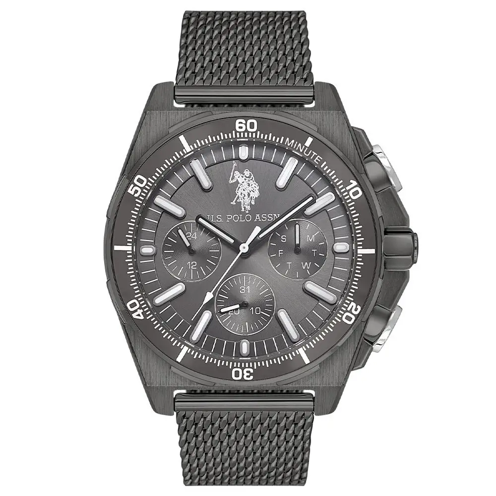 U.S. Polo Assn. USPA1092-04 Quartz Çelik Siyah 44 mm Erkek Kol Saati