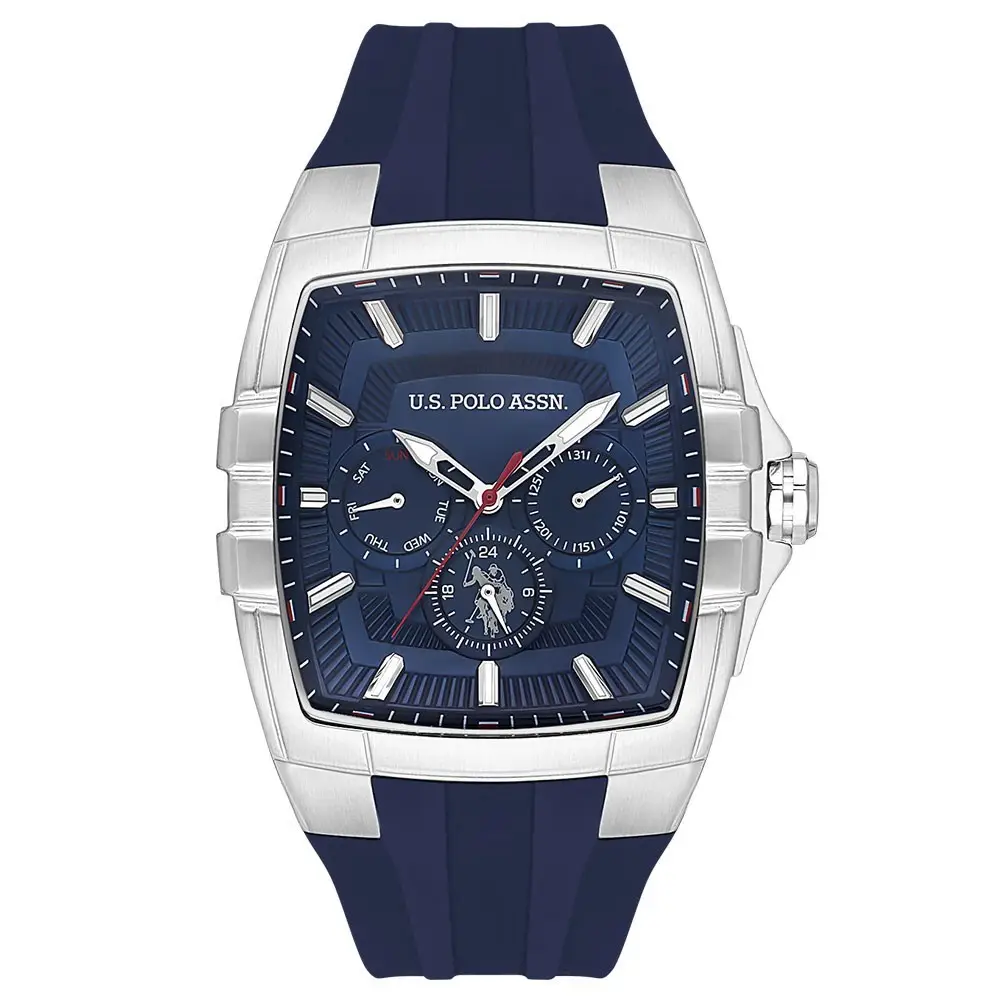 U.S. Polo Assn. USPA1093-01 Quartz Silikon Lacivert 41 mm Erkek Kol Saati