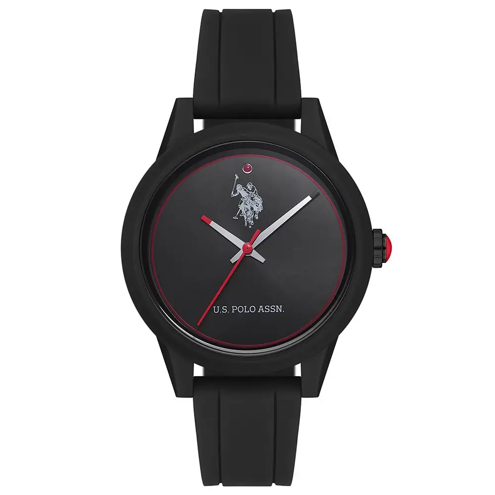 U.S. Polo Assn. USPA2007-03 Quartz Silikon Siyah 37 mm Kadın Kol Saati