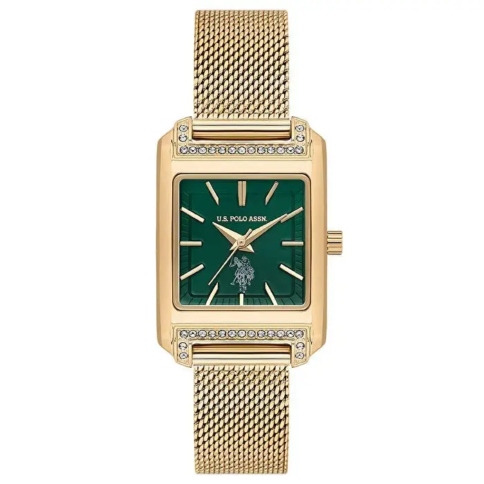 U.S. Polo Assn. USPA2073-01 Quartz Hasır 24x36 mm Altın Kadın Kol Saati