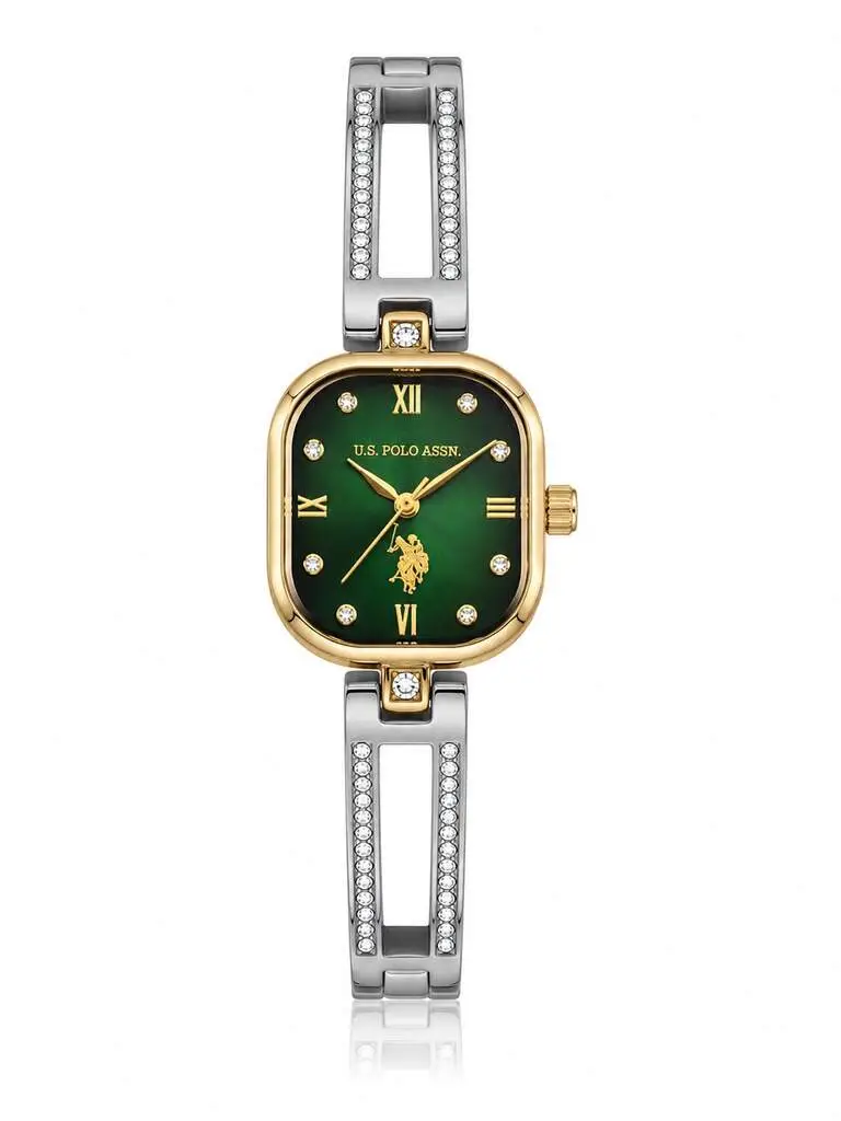 U.s. Polo Assn. USPA2167-03 Quartz Çelik Gri Altın Rengi 24x30 mm Kadın Kol Saati 