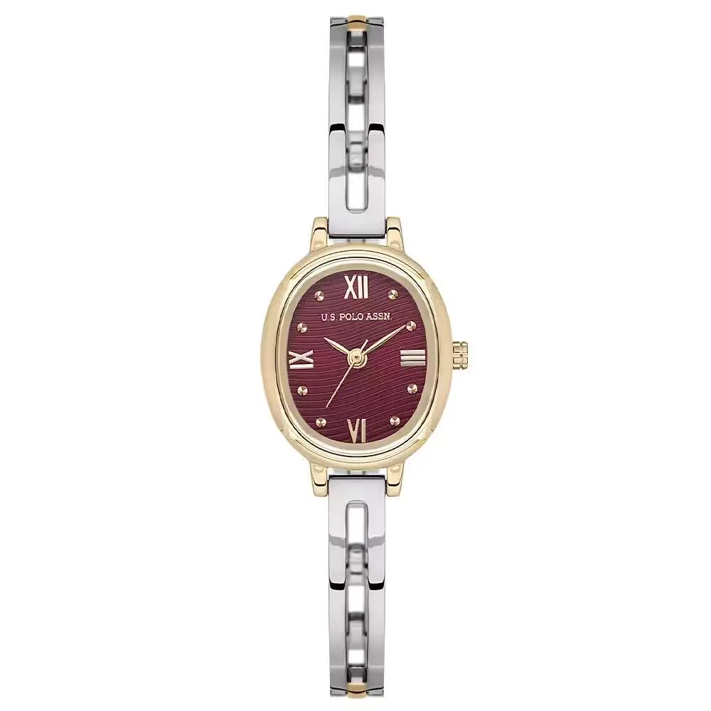 U.s. Polo Assn. USPA2174-03 Quartz Çelik Gri-Altın Rengi 20x29 mmm Kadın Kol Saati 