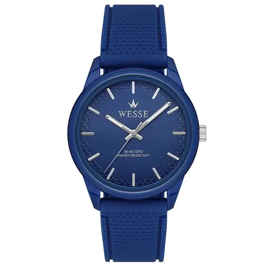 Wesse WWG209303 Quartz Silikon Mavi 40 mm Erkek Kol Saati