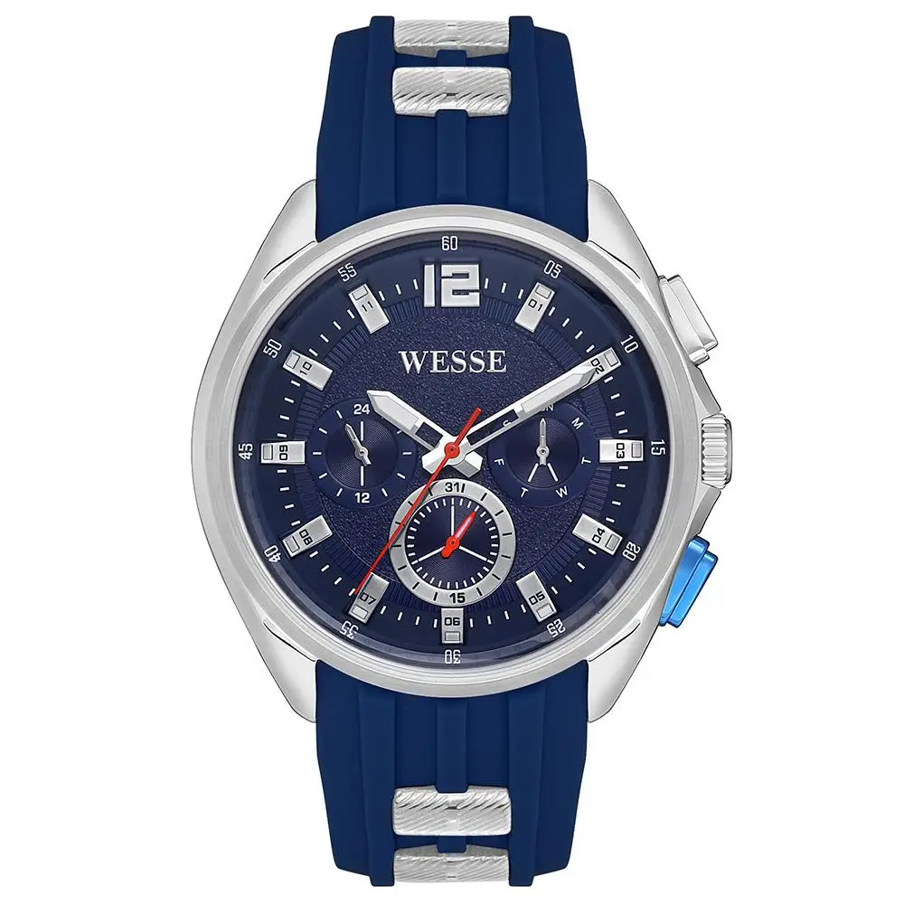 Wesse WWG401903 Quartz Silikon Lacivert 47 mm Erkek Kol Saati