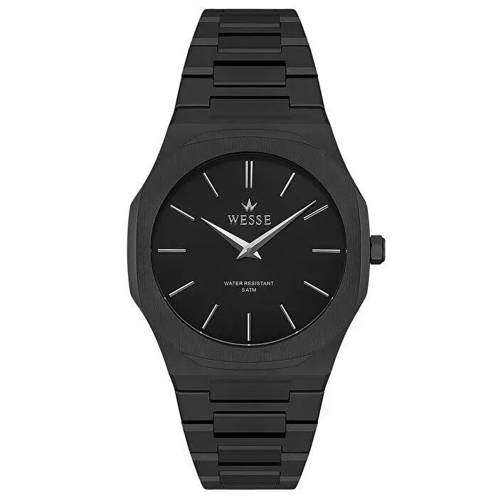 Wesse WWG402605 Quartz Çelik Siyah 40 mm Erkek Kol Saati