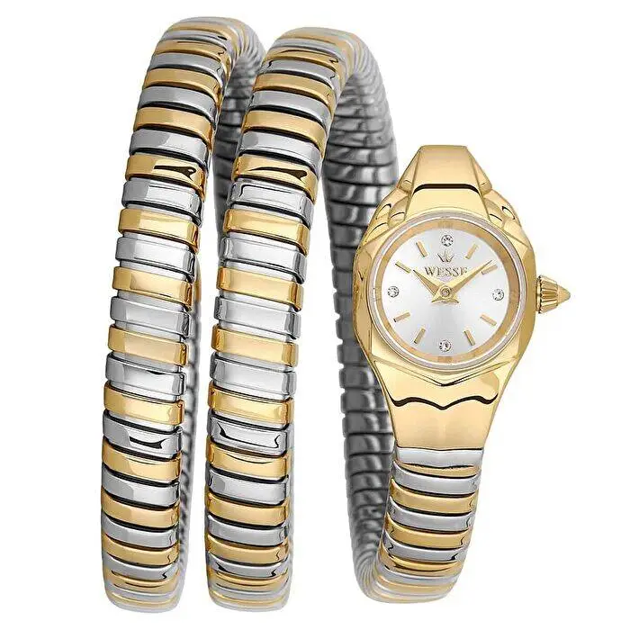 Wesse WWL1163-03 Quartz Çelik Gri Altın Rengi 23 mm Kadın Kol Saati