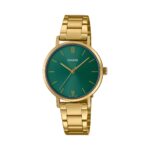 Casio LTP-VT02G-3AUDF Quartz Çelik Altın Rengi Yeşil Kadran 30 mm Kadın Kol Saati
