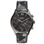 Fossil FBQ2456 Quartz Deri Gri 44 mm Erkek Kol Saati