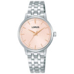 Lorus RG319XX9 Quartz Çelik Gri Pembe Kadran 30 mm Kadın Kol Saati