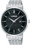 Lorus RH953RX9 Quartz Çelik Gri Siyah Kadran 42 mm Erkek Kol Saati