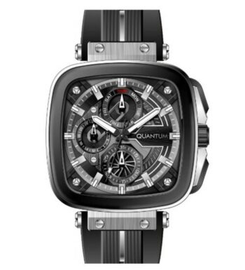 Quantum PWG1014.361 Silikon Siyah 45 mm Erkek Kol Saati