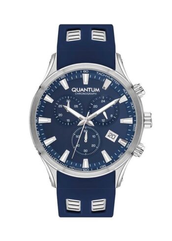 Quantum PWG1020.399 Quartz Silikon Lacivert 48 mm Erkek Kol Saati
