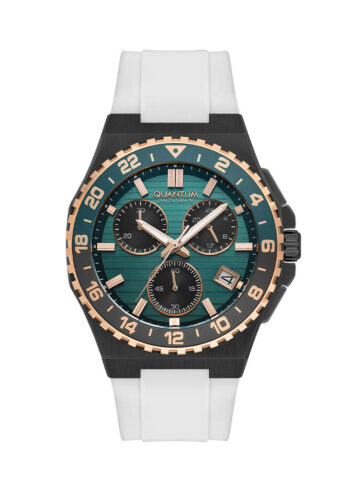 Quantum PWG1147.093 Quartz Silikon Beyaz 43 mm Erkek Kol Saati