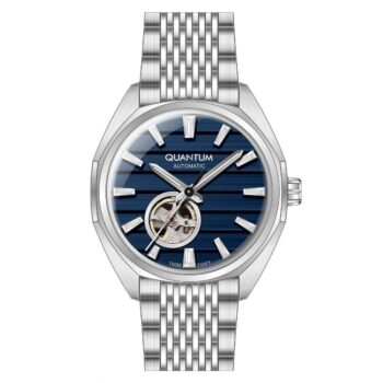 Quantum QMG1244.390 Otomatik Çelik Gri Lacivert Kadran 10 ATM 41 mm Erkek Kol Saati