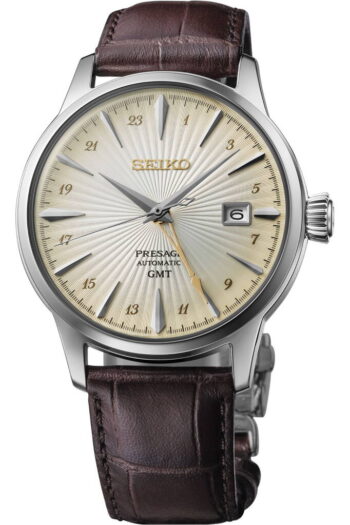 Seiko Presage SSK041J Otomatik Deri Kahverengi Krem Kadran 41 mm Erkek Kol Saati