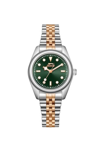 Slazenger SL.09.2424.3.05 Quartz Çelik Rose/Gri Yeşil Kadran 25 mm Kadın Kol Saati