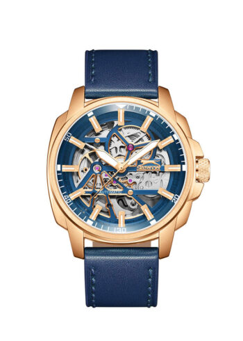 Slazenger SL.09.2435.1.04 Otomatik Deri Lacivert 43 mm Erkek Kol Saati