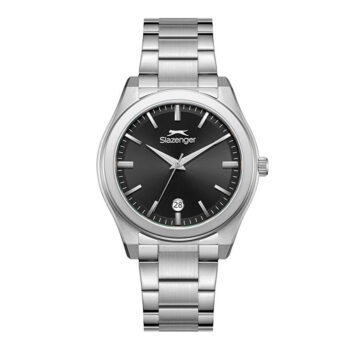 Slazenger SL.09.2485.1.01 Quartz Çelik Gri Siyah Kadran 41 mm Erkek Kol Saati