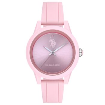 U.S. Polo Assn. USPA2007-05 37 mm Pembe Slikon Kordonlu Kadın Kol Saati