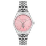 U.s. Polo Assn. USPA2045-10 Quartz Çelik Gri Pembe Kadran 34 mm Kadın Kol Saati