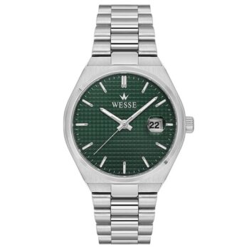 Wesse WWG209502 Quartz Çelik Gri Yeşil Kadran 40 mm Erkek Kol Saati