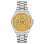 Wesse WWG209605 Quartz Çelik Gri Sarı Kadran 42 mm Erkek Kol Saati