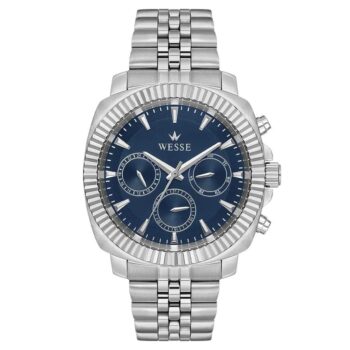 Wesse WWG210003 Quartz Çelik Gri Mavi Kadran 42 mm Erkek Kol Saati
