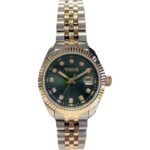 Wesse WWL302807 Quartz Çelik Altın/Gri Yeşil Kadran 28 mm Kadın Kol Saati