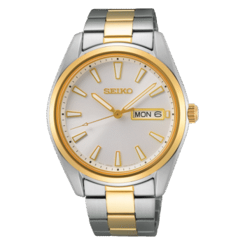 Seiko SUR446P Quartz Çelik Gri-Sarı Safir Cam 10 ATM 40 mm Erkek Kol Saati