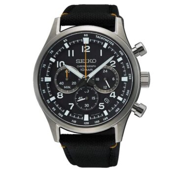 Seiko SSB449P Quartz Nato Siyah Safir Cam 43 mm Erkek Kol Saati