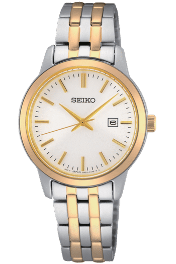 Seiko SUR410P Quartz Çelik Gri Altın Rengi 30 mm Kadın Kol Saati
