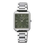 Seiko SWR075P Quartz Çelik Gri Yeşil Kadran 26 mm Kadın Kol Saati